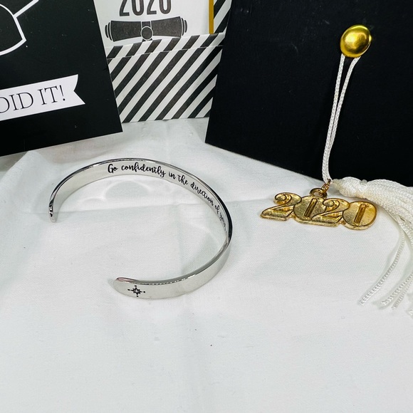 Titanium Stainless Steel Better Late Than Never 2020 Congrats Grad Gift Set - Picture 7 of 7